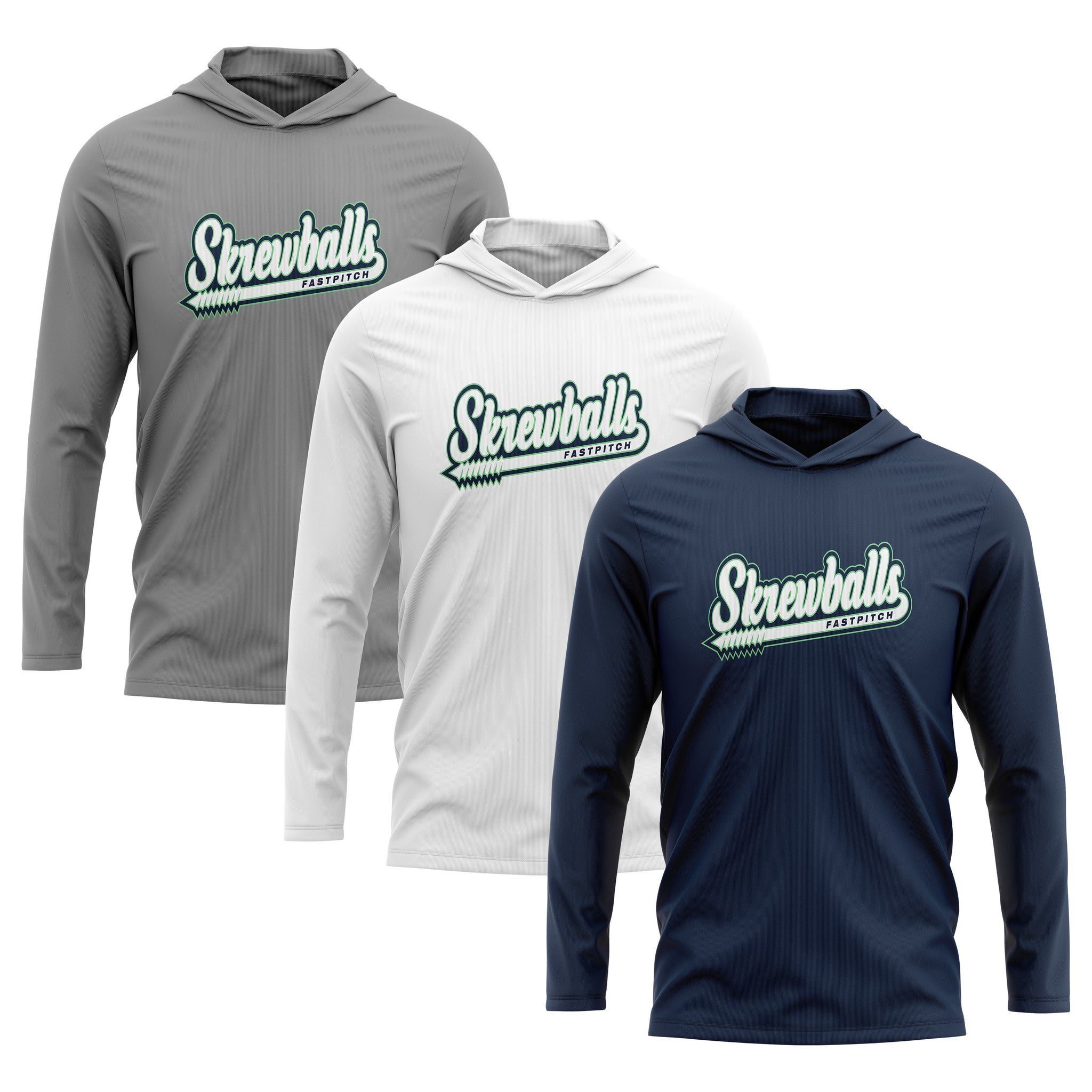 SKREWBALLS FASTPITCH Perfect Tri ® Long Sleeve Hoodie