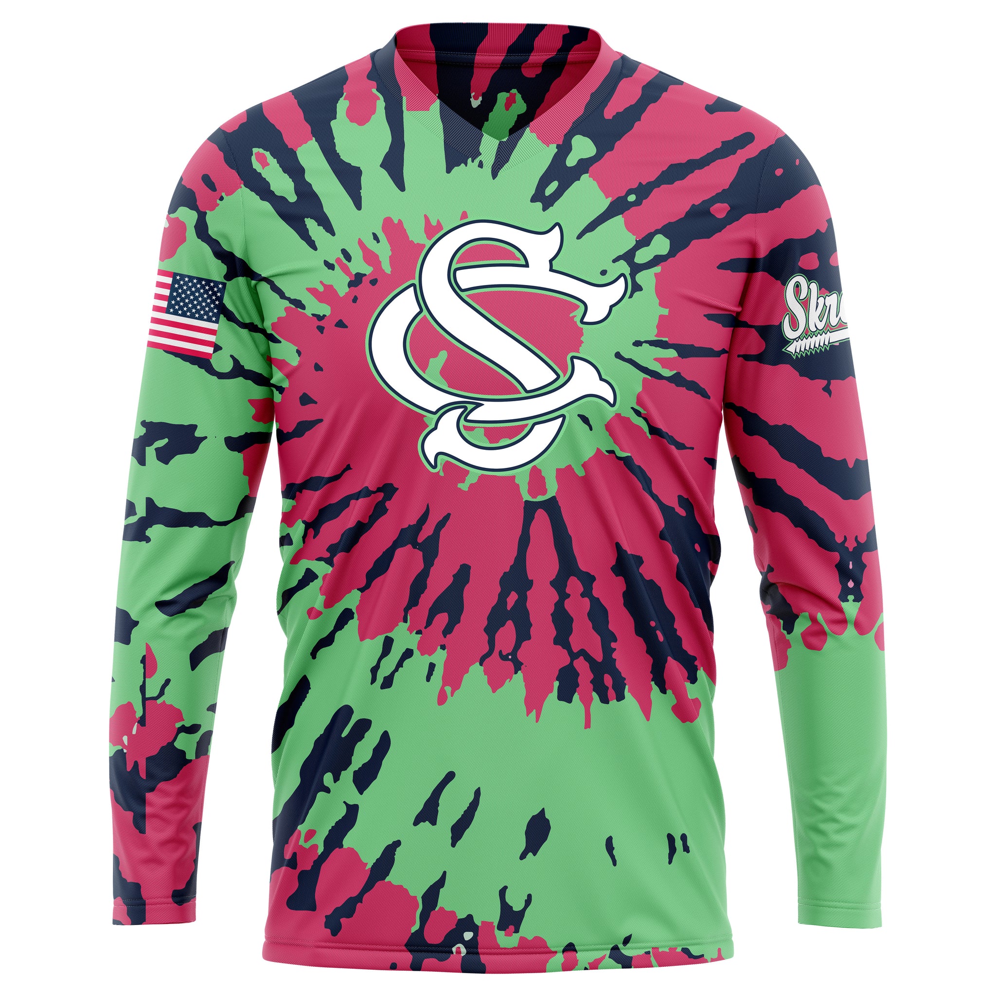 Skrewballs Fastpitch Women's V-Neck Full Sub Long Sleeve