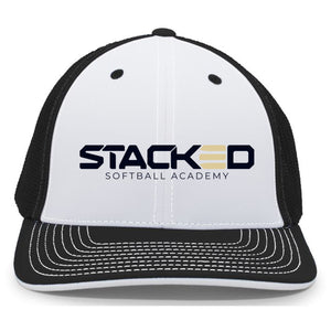 Stacked Softball Academy 404M Pacific Headwear Trucker Pacflex Cap