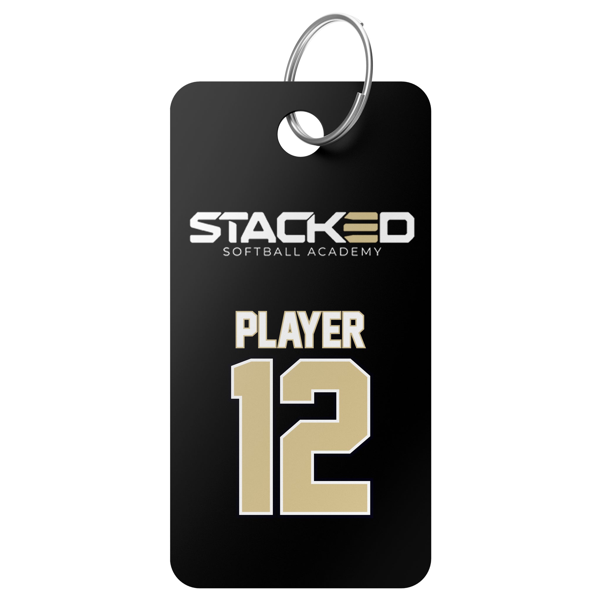 Stacked Softball Academy Bag Tag