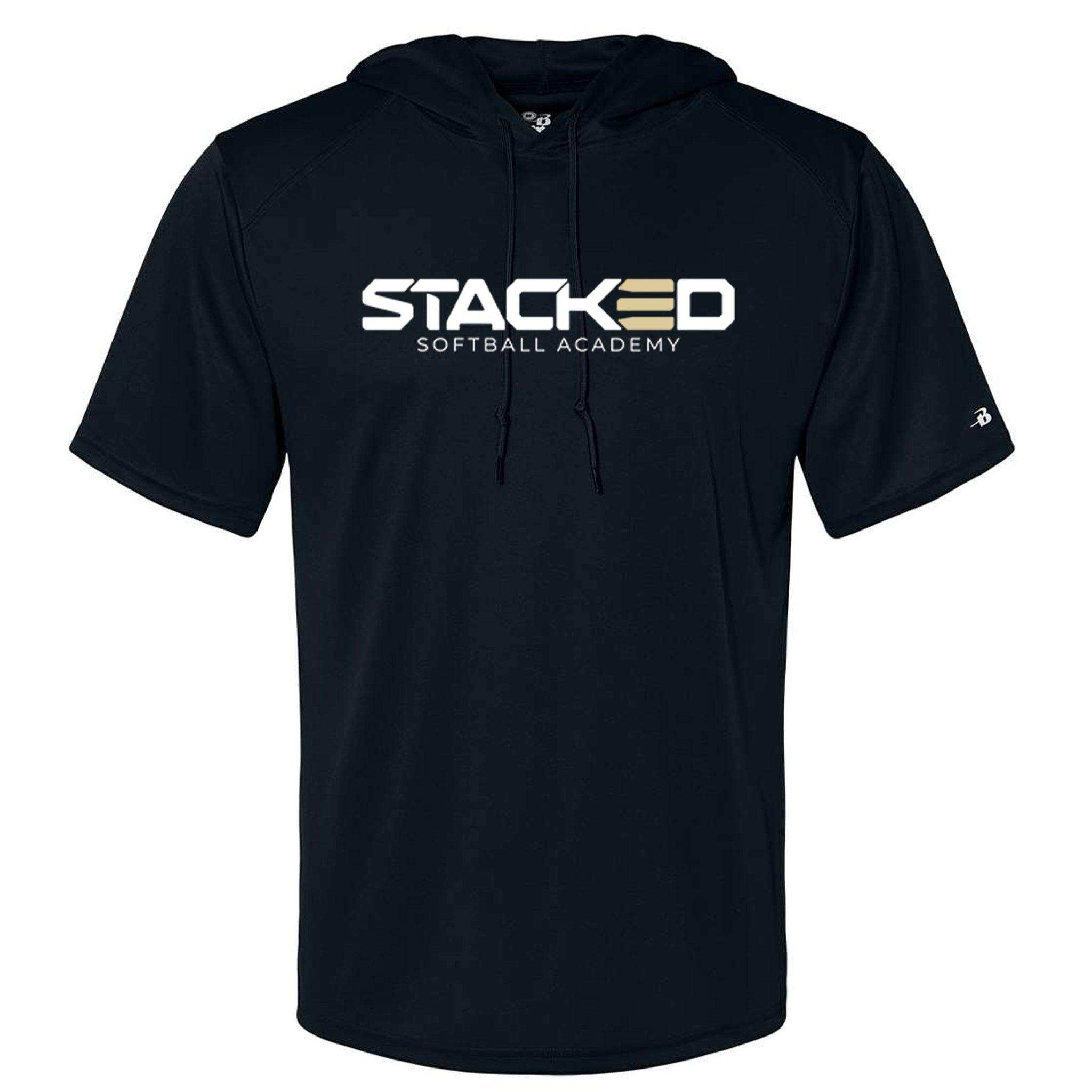 Stacked Softball Academy Badger B-Core Hooded T-Shirt