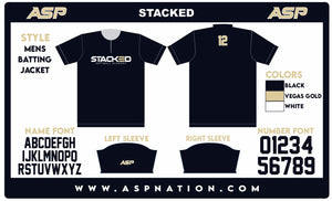 Stacked Softball Academy Mens/Boys Full Sublimation Batting Jacket
