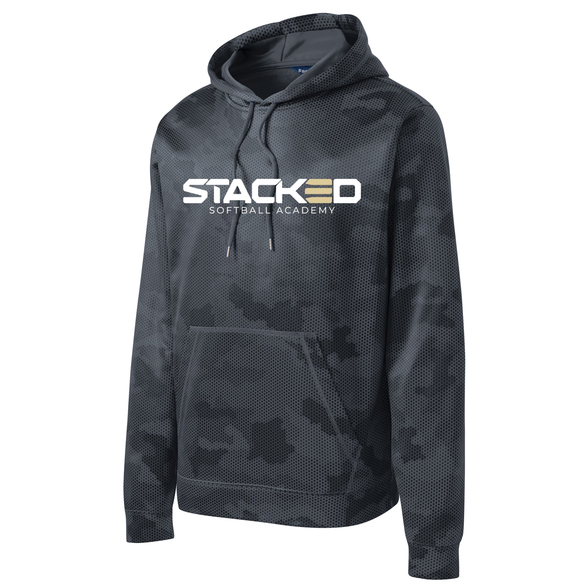 Stacked Softball Academy Sport-Tek® Sport-Wick® CamoHex Fleece Hooded Pullover