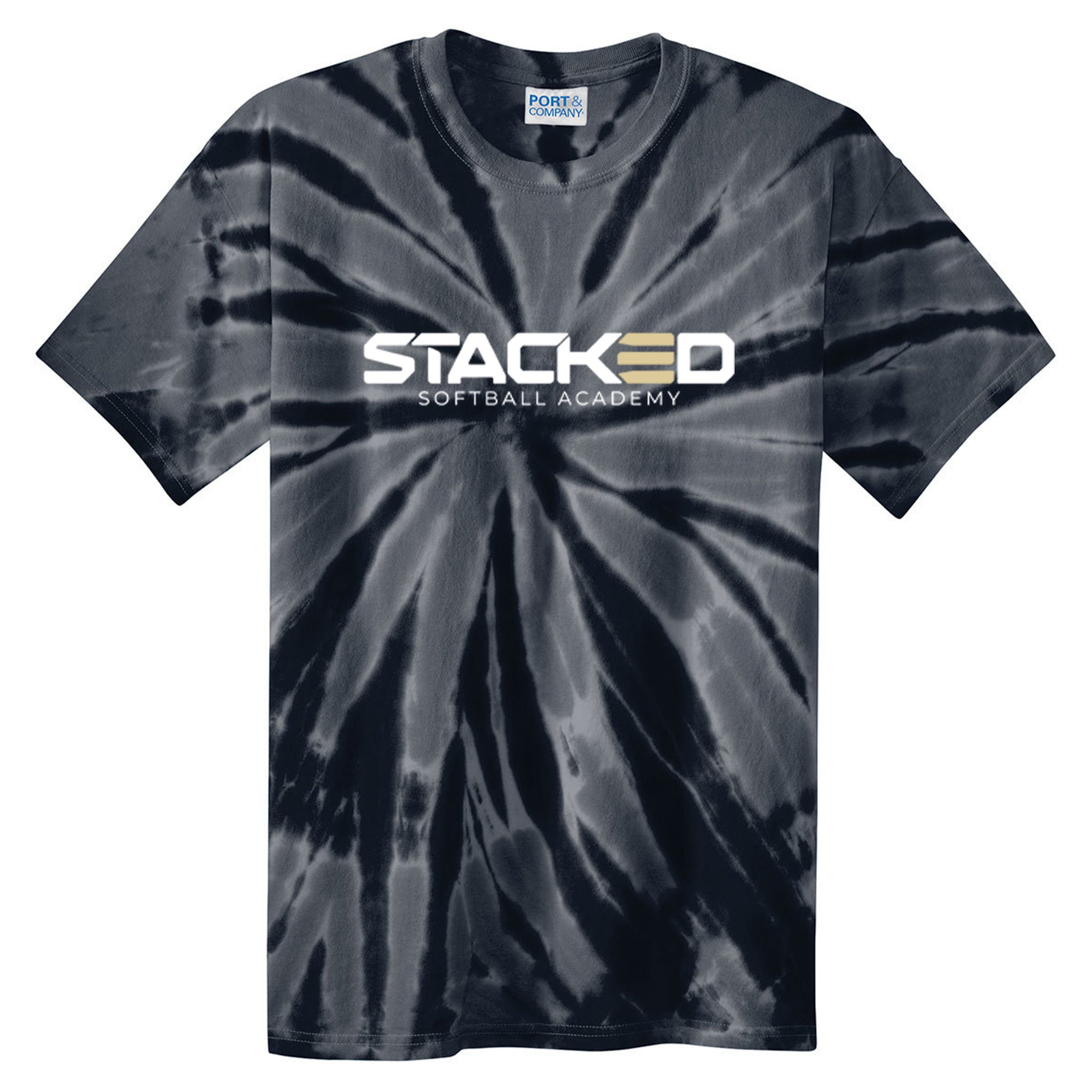 Stacked Softball Academy Port & Company® Tie-Dye Tee