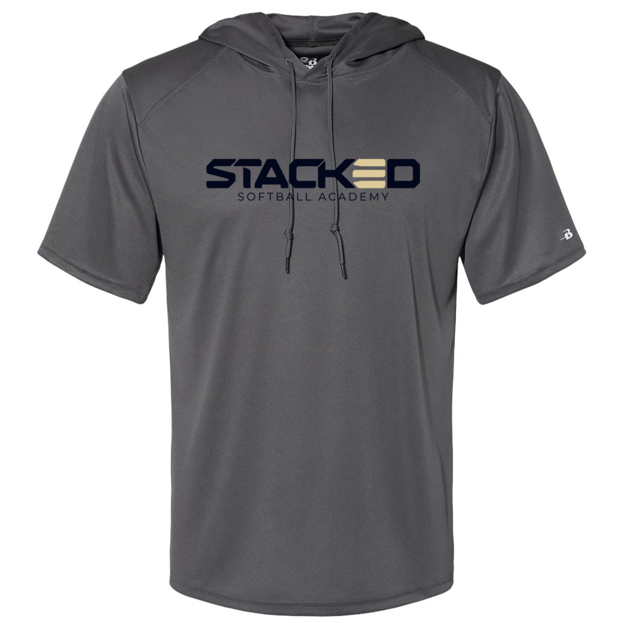 Stacked Softball Academy Badger B-Core Hooded T-Shirt