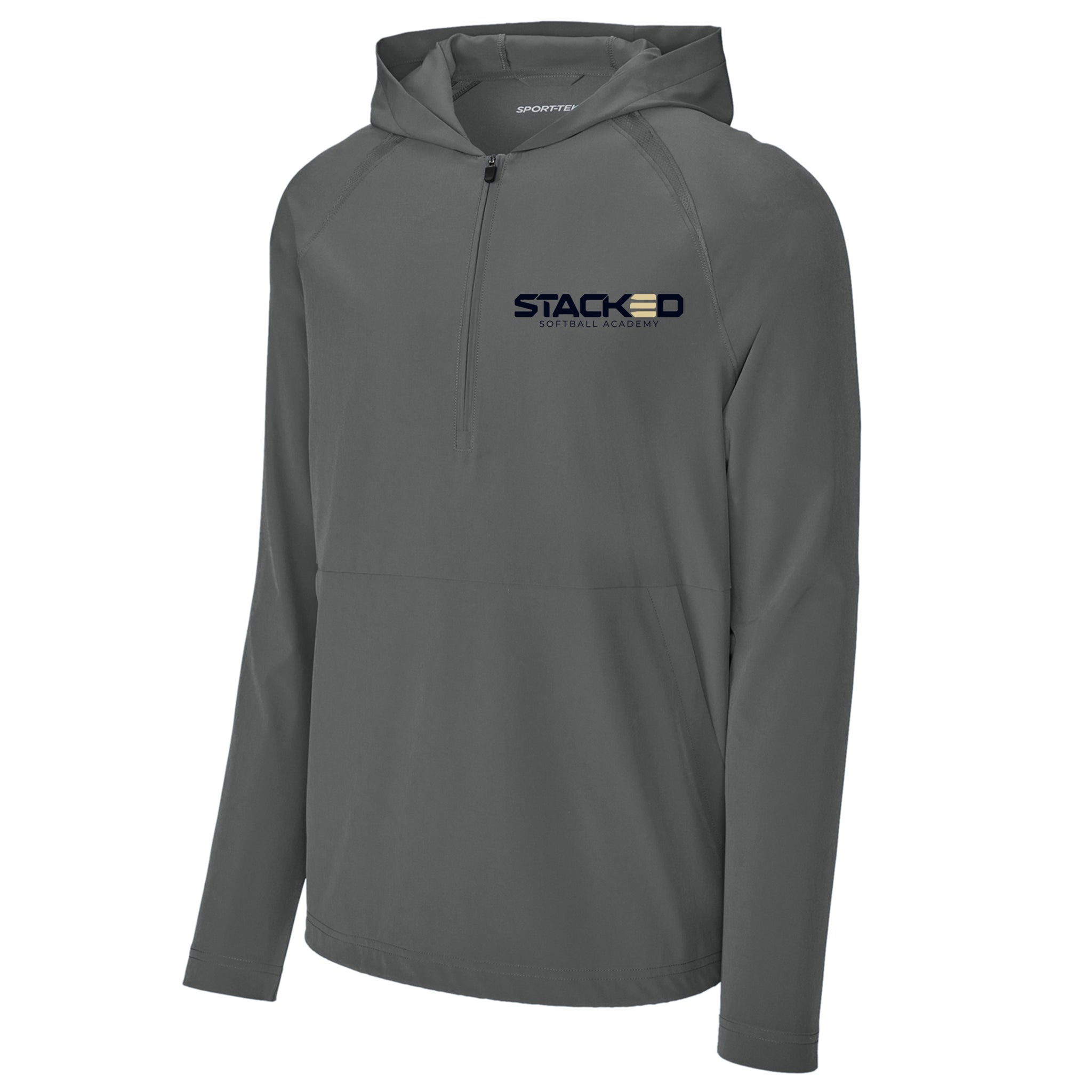 Stacked Softball Academy Sport-Tek® Sport-Wick® Stretch 1/2-Zip Hoodie