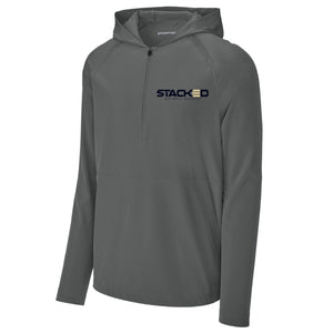 Stacked Softball Academy Sport-Tek® Sport-Wick® Stretch 1/2-Zip Hoodie