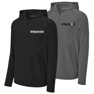 Stacked Softball Academy Sport-Tek® Sport-Wick® Stretch 1/2-Zip Hoodie