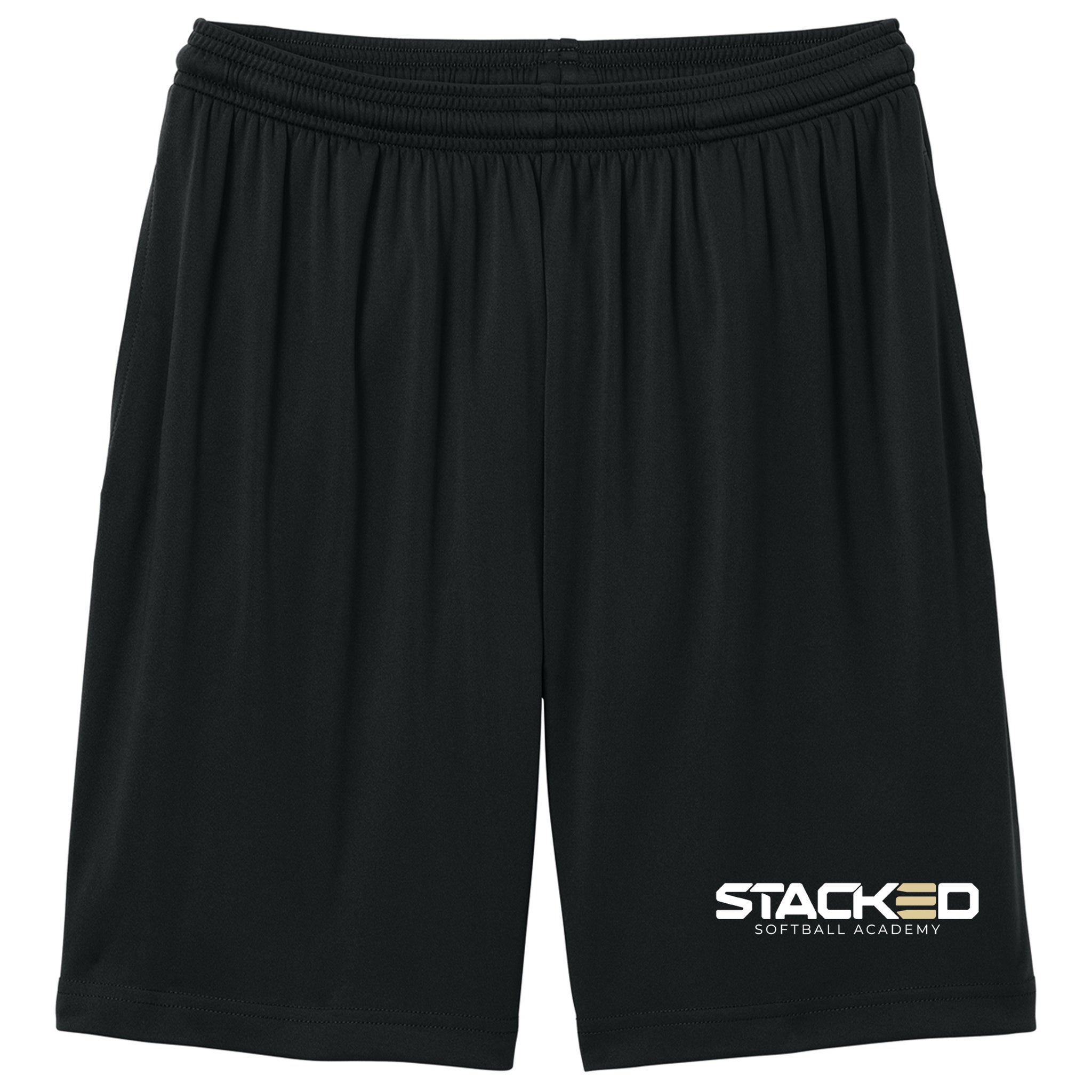 Stacked Softball Academy Sport-Tek® PosiCharge® Competitor™ 7” Pocketed Short