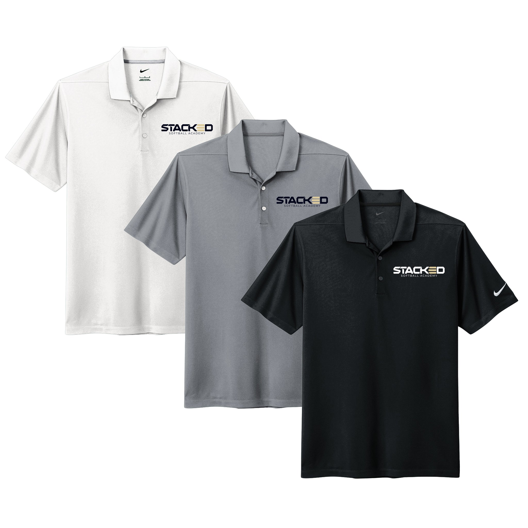 Stacked Academy Softball Nike Dri-FIT Micro Pique 2.0 Pocket Polo
