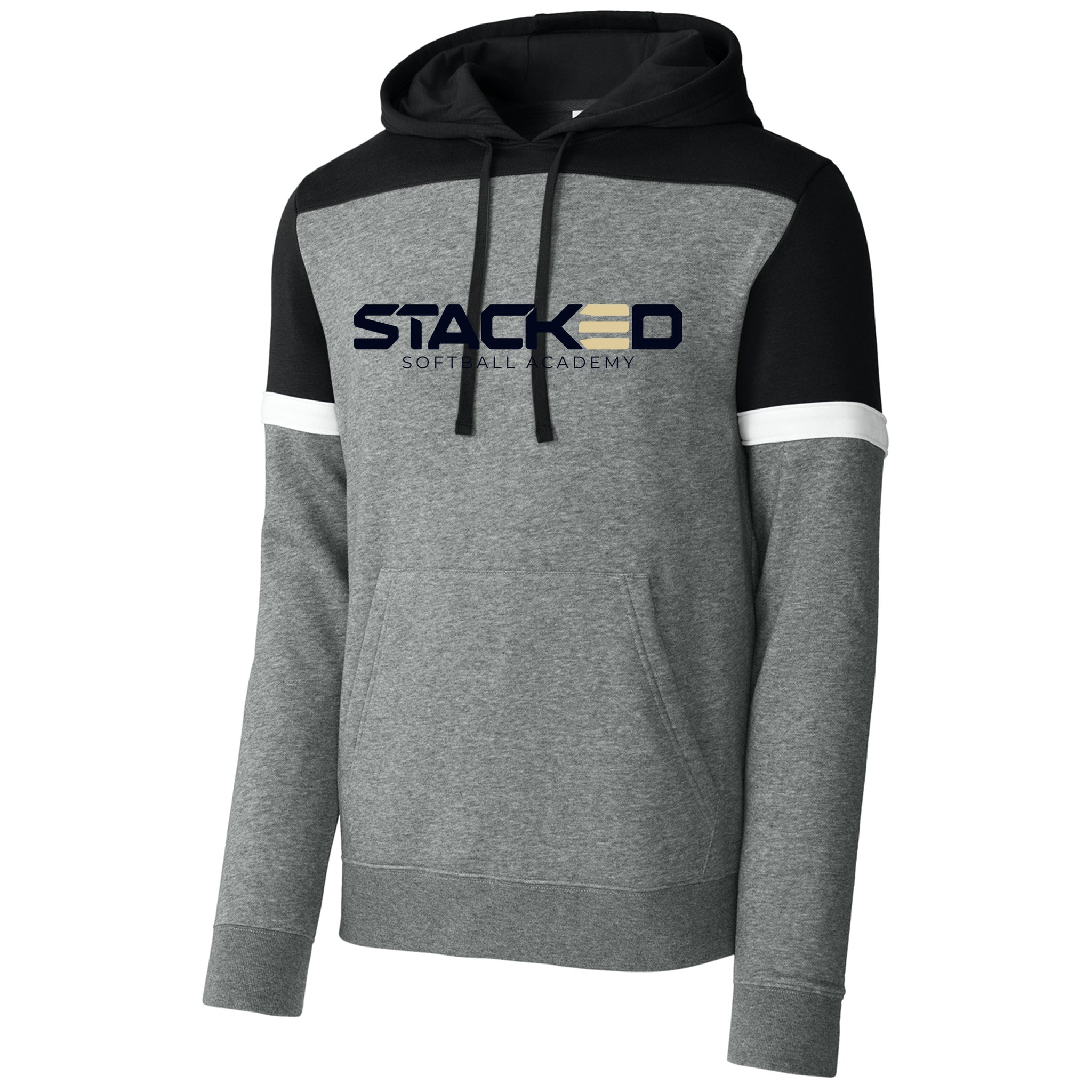 Stacked Softball Academy Sport-Tek® Drive Fleece Colorblock Hoodie