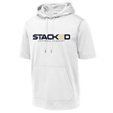 Stacked Softball Academy Sport-Tek ® Sport-Wick ® Fleece Short Sleeve Hooded Pullover