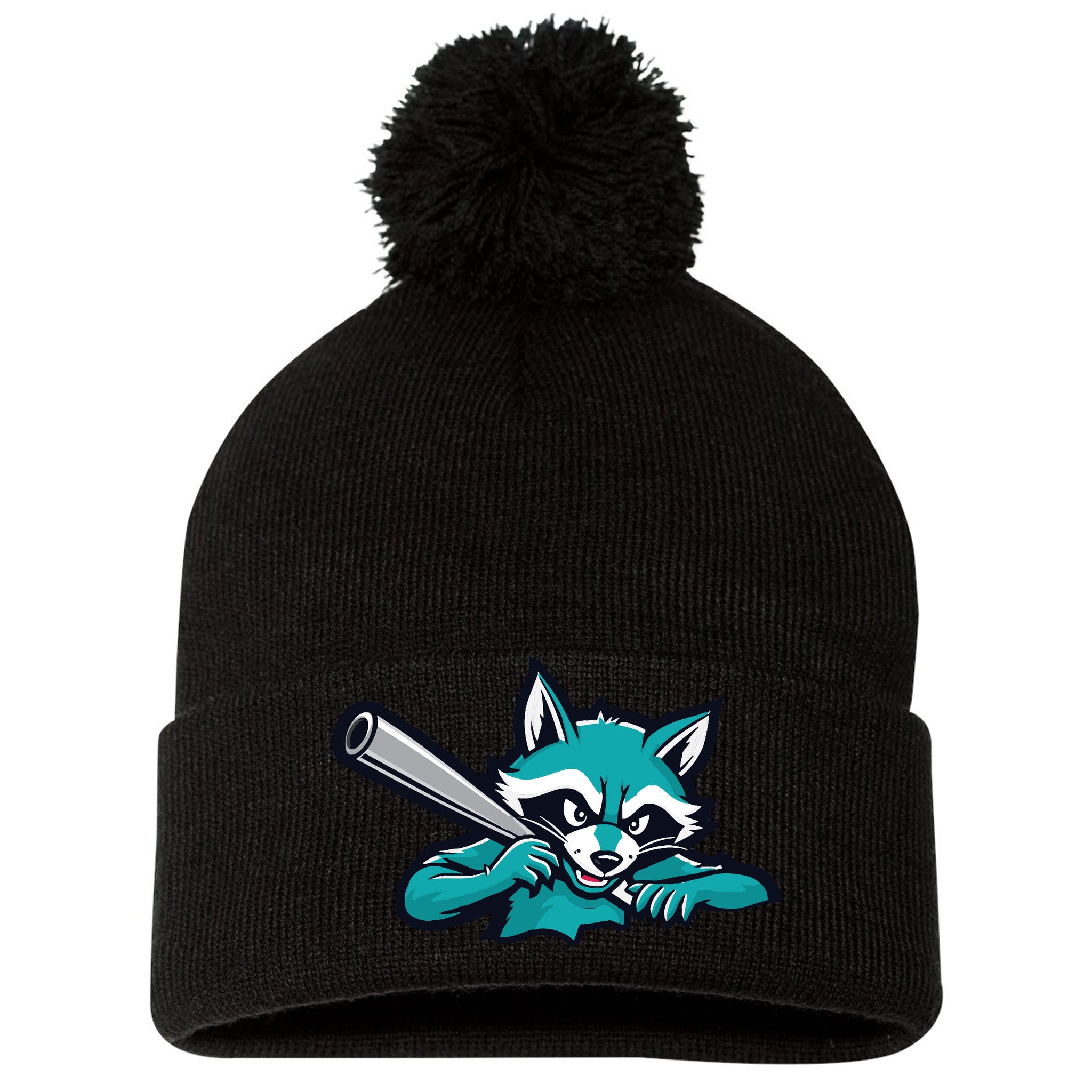 Trash Pandas Baseball Sportsman 12" Pom-Pom Cuffed Beanie
