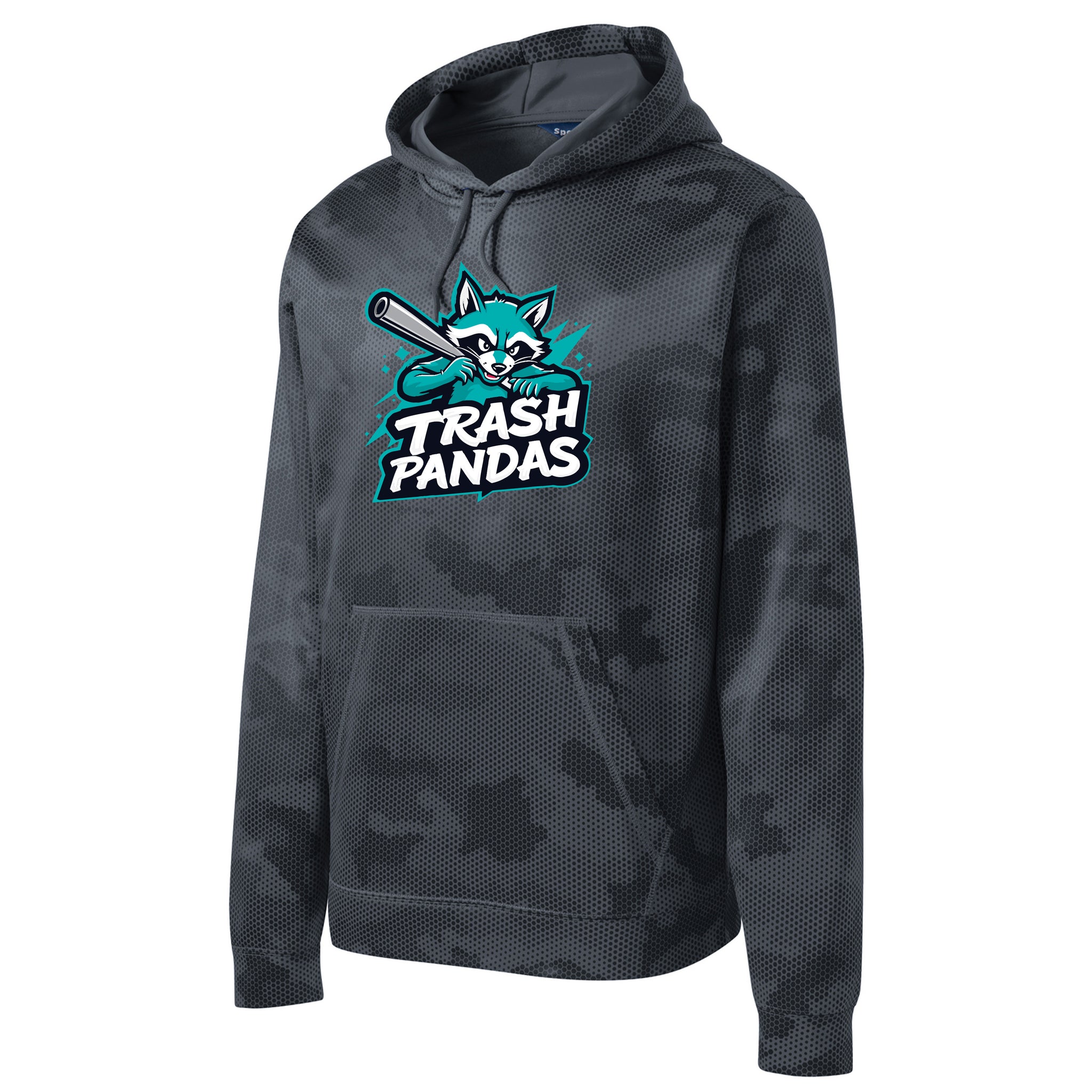 Trash Pandas Baseball Sport-Tek® Sport-Wick® CamoHex Fleece Hooded Pullover
