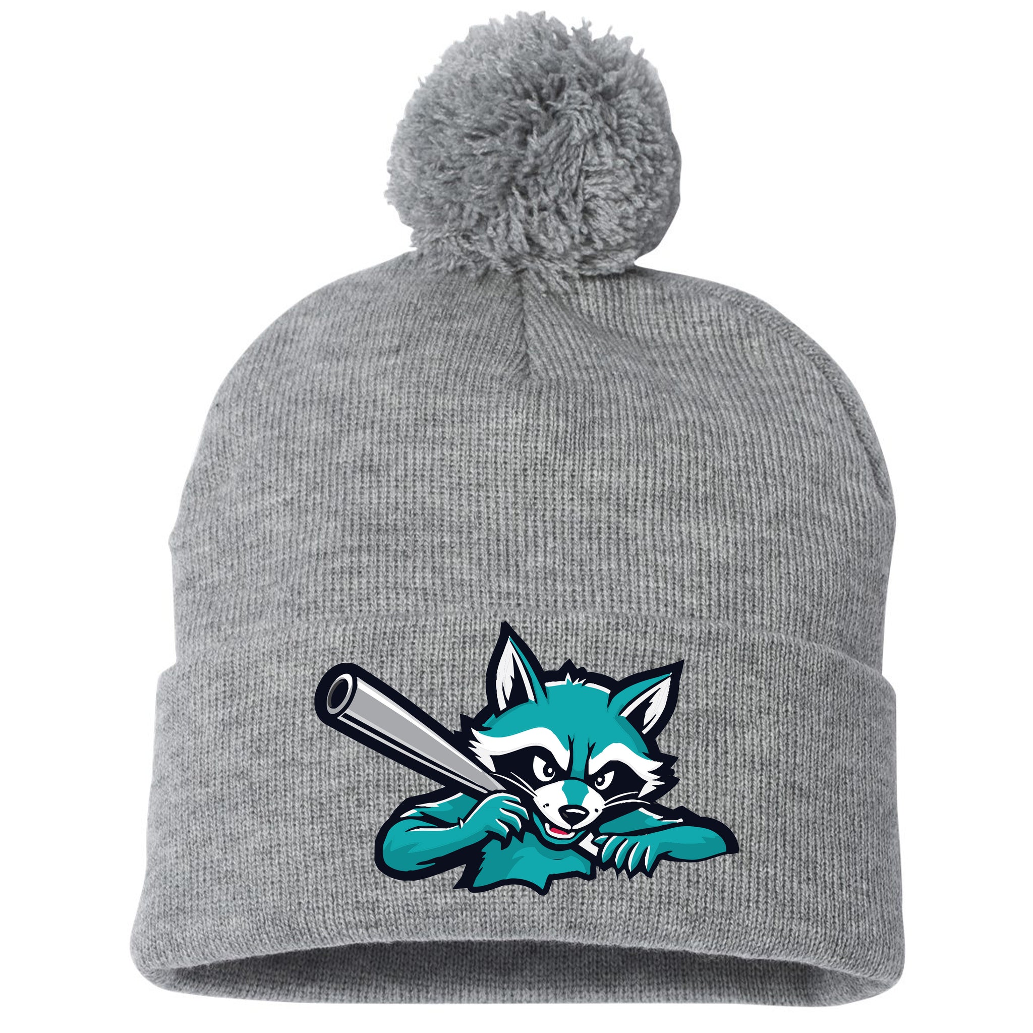 Trash Pandas Baseball Sportsman 12" Pom-Pom Cuffed Beanie