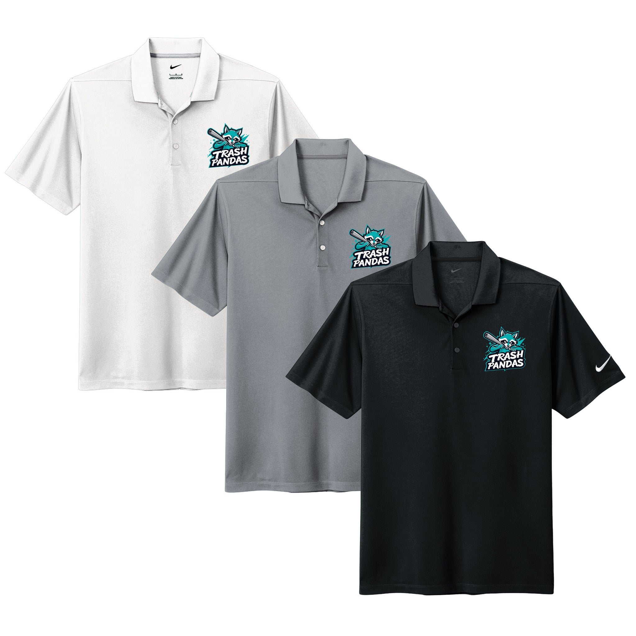 Trash Pandas Baseball Nike Dri-FIT Micro Pique 2.0 Pocket Polo