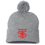 Texas Sandlot Baseball Sportsman 12" Pom-Pom Cuffed Beanie