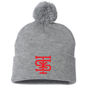 Texas Sandlot Baseball Sportsman 12" Pom-Pom Cuffed Beanie