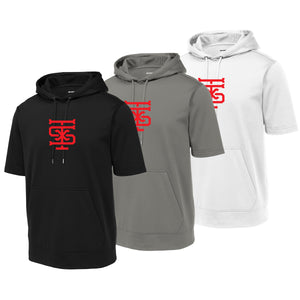 Texas Sandlot Baseball Sport-Tek ® Sport-Wick ® Fleece Short Sleeve Hooded Pullover