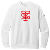 Texas Sandlot Baseball Nike Club Fleece Sleeve Swoosh Crew