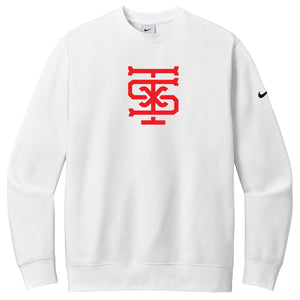 Texas Sandlot Baseball Nike Club Fleece Sleeve Swoosh Crew