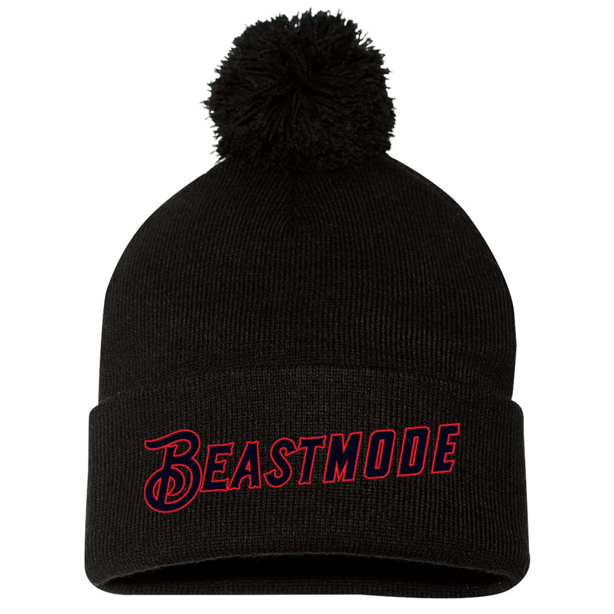 Texas Sandlot Baseball Sportsman 12" Pom-Pom Cuffed Beanie