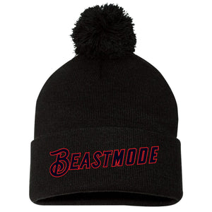 Texas Sandlot Baseball Sportsman 12" Pom-Pom Cuffed Beanie