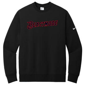 Texas Sandlot Baseball Nike Club Fleece Sleeve Swoosh Crew