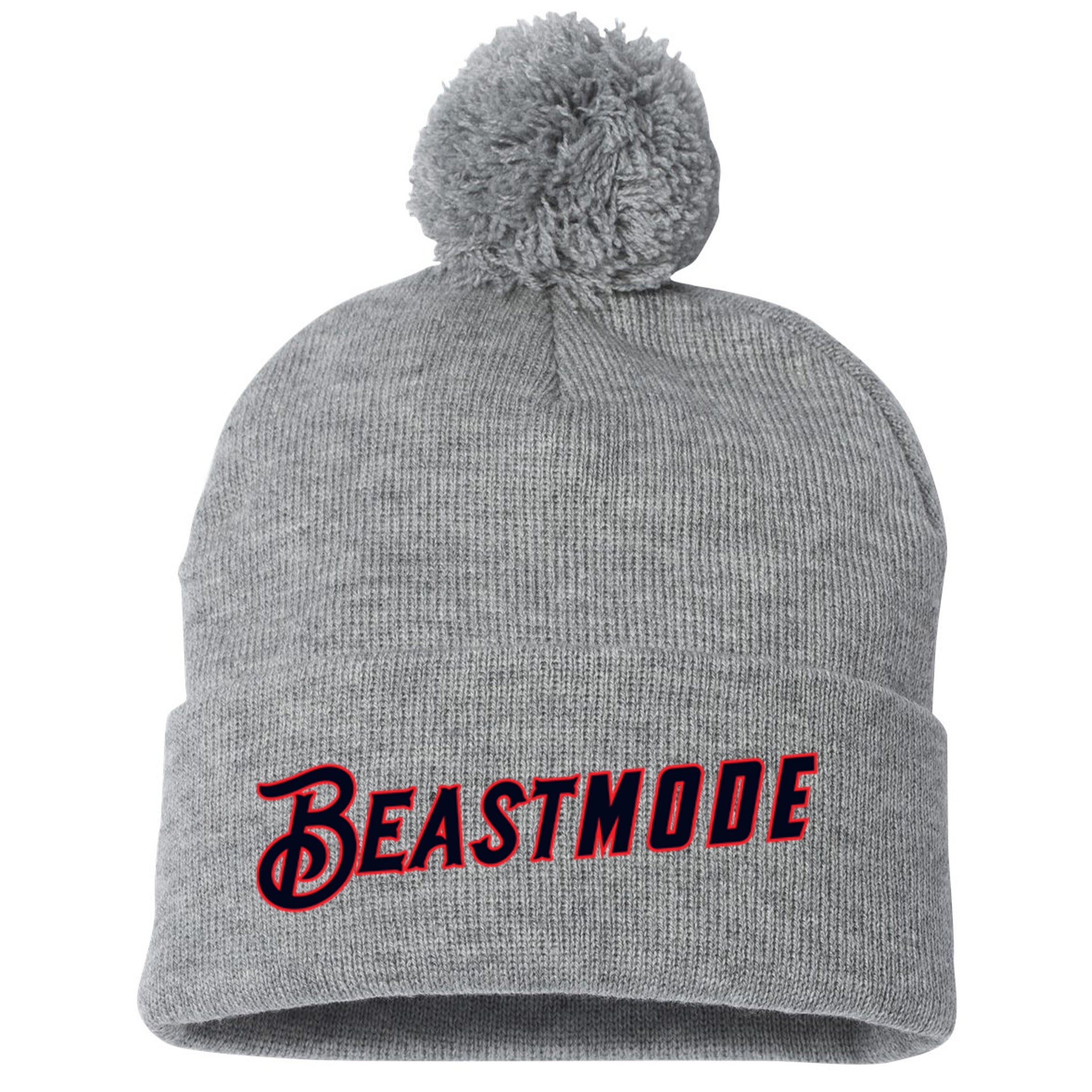Texas Sandlot Baseball Sportsman 12" Pom-Pom Cuffed Beanie