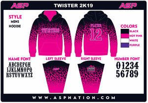 Twisters Fastpitch Mens/Boys Full Sublimation Hoodie