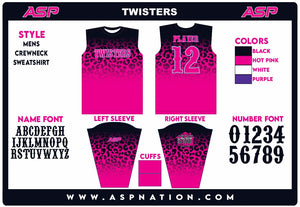 Twisters Fastpitch Mens/Boys Full Sublimation Crewneck Sweatshirt