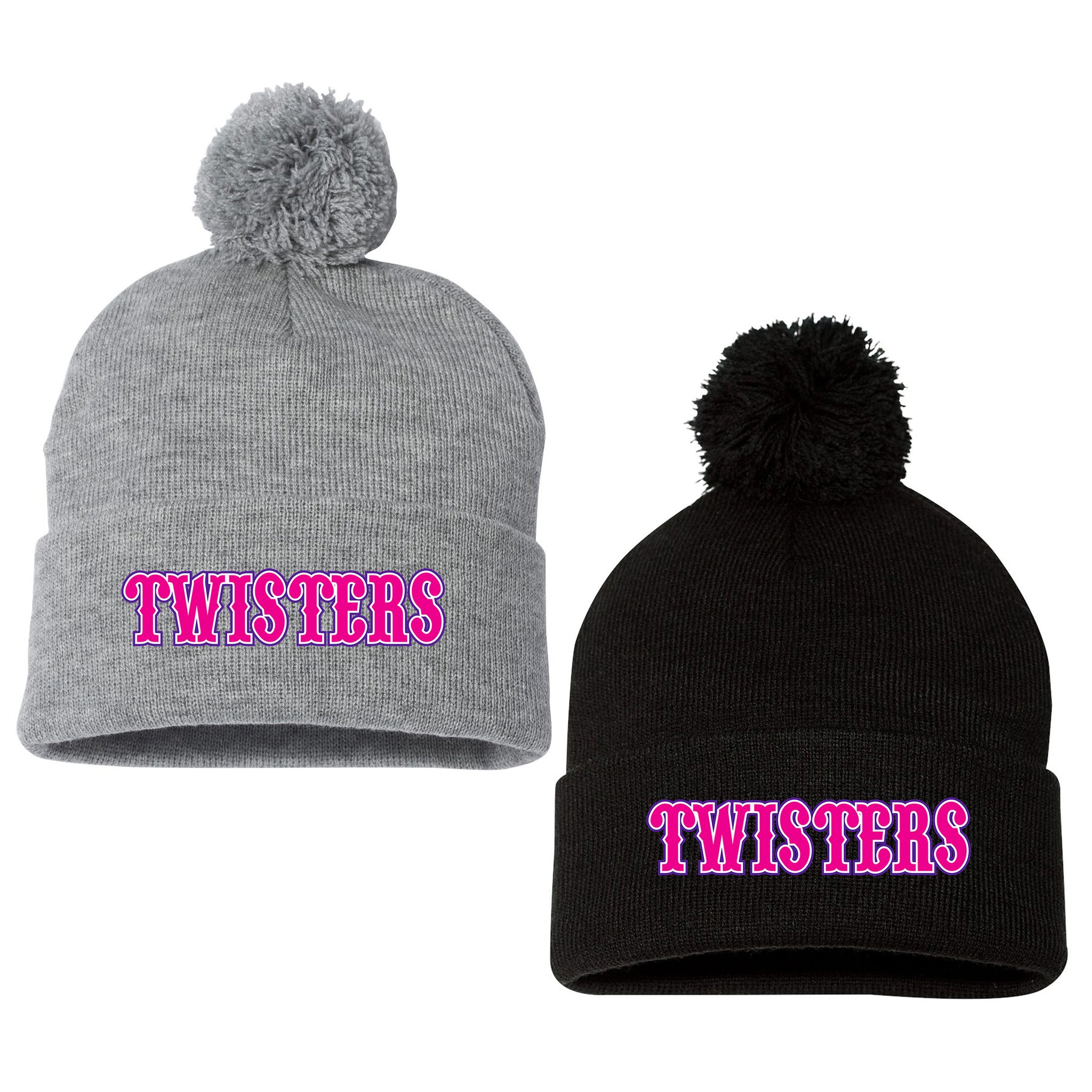 Twisters Fastpitch Sportsman 12" Pom-Pom Cuffed Beanie