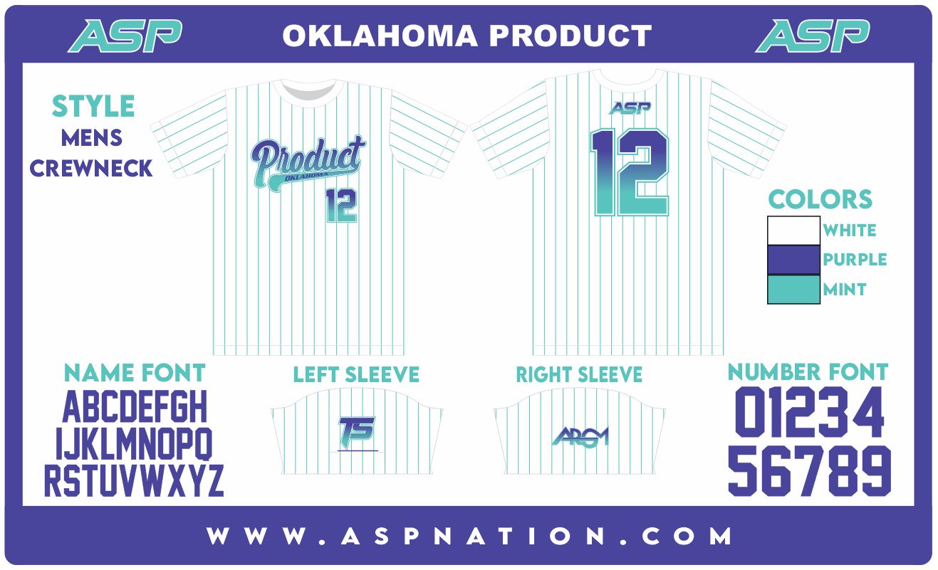 Oklahoma Product Fastpitch Mens/Boys Full Sublimation Short Sleeve