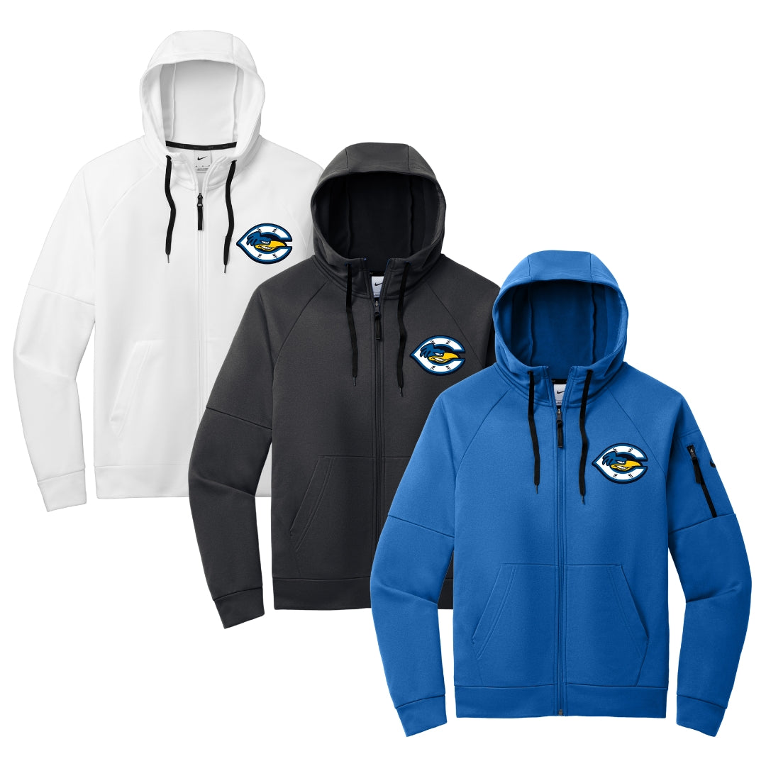 Cherryville Roadrunners Baseball Nike Therma-FIT Pocket Full-Zip Fleece Hoodie