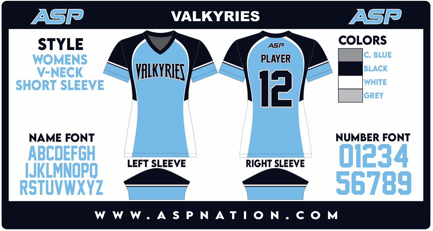 Valkyries Fastpitch Womens/Girls Full Sublimation Uniform Short Sleeve