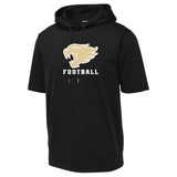Wildcats Football Sport-Tek ® Sport-Wick ® Fleece Short Sleeve Hooded Pullover