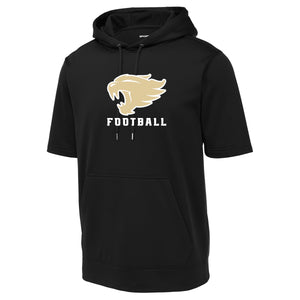 Wildcats Football Sport-Tek ® Sport-Wick ® Fleece Short Sleeve Hooded Pullover
