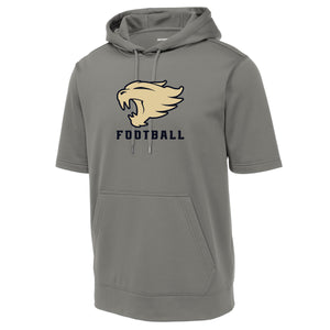 Wildcats Football Sport-Tek ® Sport-Wick ® Fleece Short Sleeve Hooded Pullover