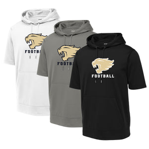 Wildcats Football Sport-Tek ® Sport-Wick ® Fleece Short Sleeve Hooded Pullover