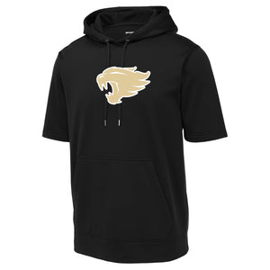 Wildcats Football Sport-Tek ® Sport-Wick ® Fleece Short Sleeve Hooded Pullover