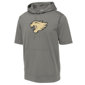 Wildcats Football Sport-Tek ® Sport-Wick ® Fleece Short Sleeve Hooded Pullover