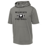 Wildcats Football Sport-Tek ® Sport-Wick ® Fleece Short Sleeve Hooded Pullover