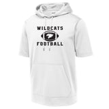 Wildcats Football Sport-Tek ® Sport-Wick ® Fleece Short Sleeve Hooded Pullover
