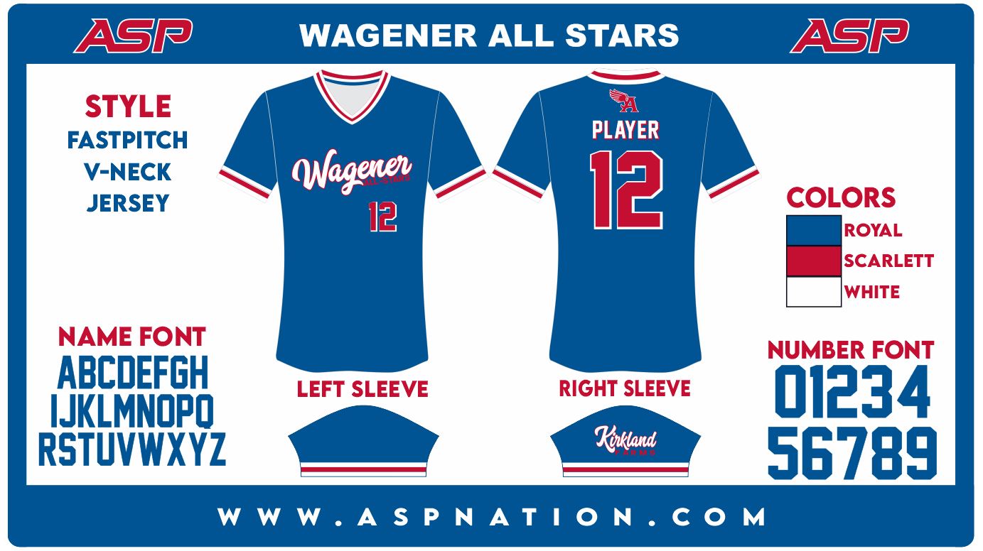 Wagener All-Stars Womens/Girls Full Sublimation Uniform Short Sleeve