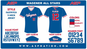 Wagener All-Stars Womens/Girls Full Sublimation Uniform Short Sleeve