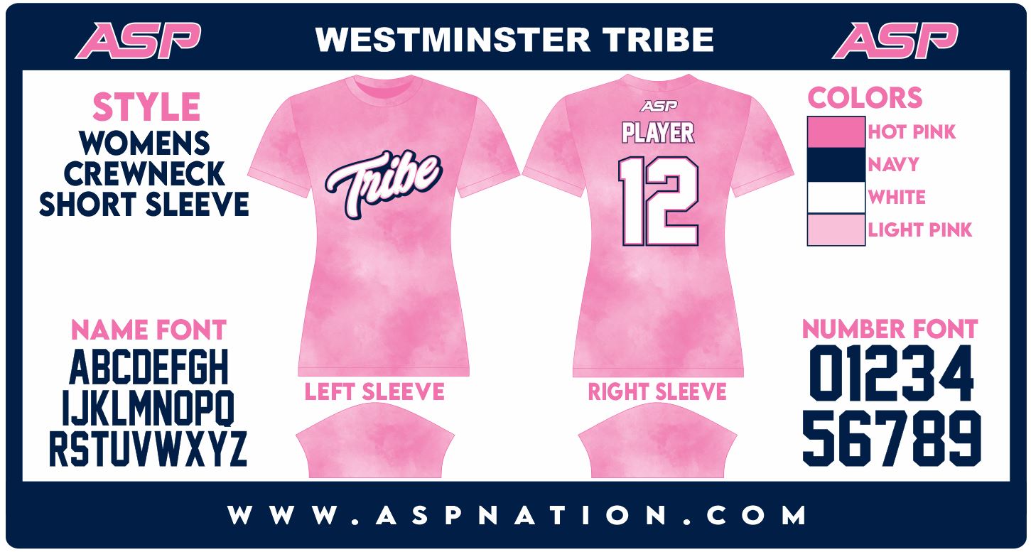 Westminster Tribe Fastpitch Womens/Girls Full Sublimation Uniform Short Sleeve