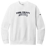 York County Anglers Nike Club Fleece Sleeve Swoosh Crew