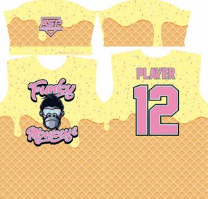 Funky Monkeys Baseball Mens/Boys Full Sublimation Short Sleeve