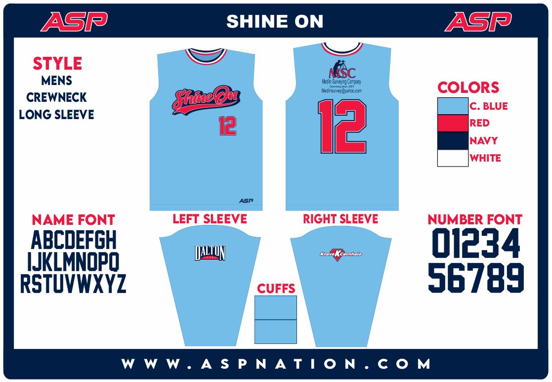 Shine On Slowpitch Mens Full Sublimation Long Sleeve
